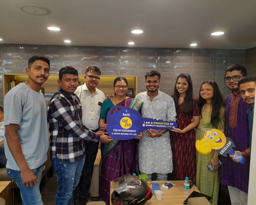 The Gudi Padwa celebrations at Navnit Maruti Showroom, Thane